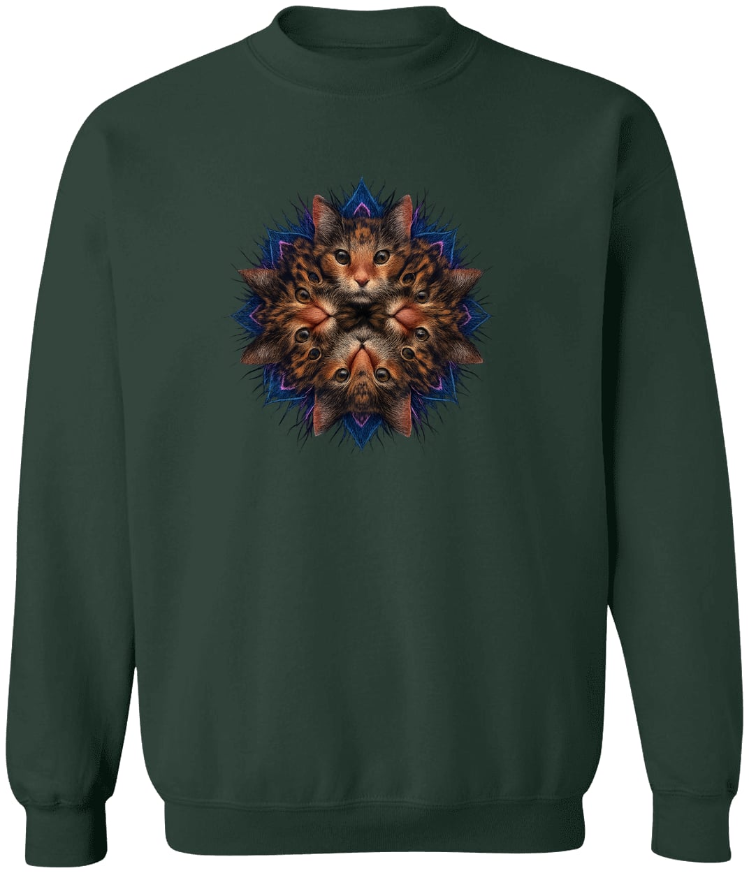 G180 Gildan Crewneck Pullover Sweatshirt - Forest Green