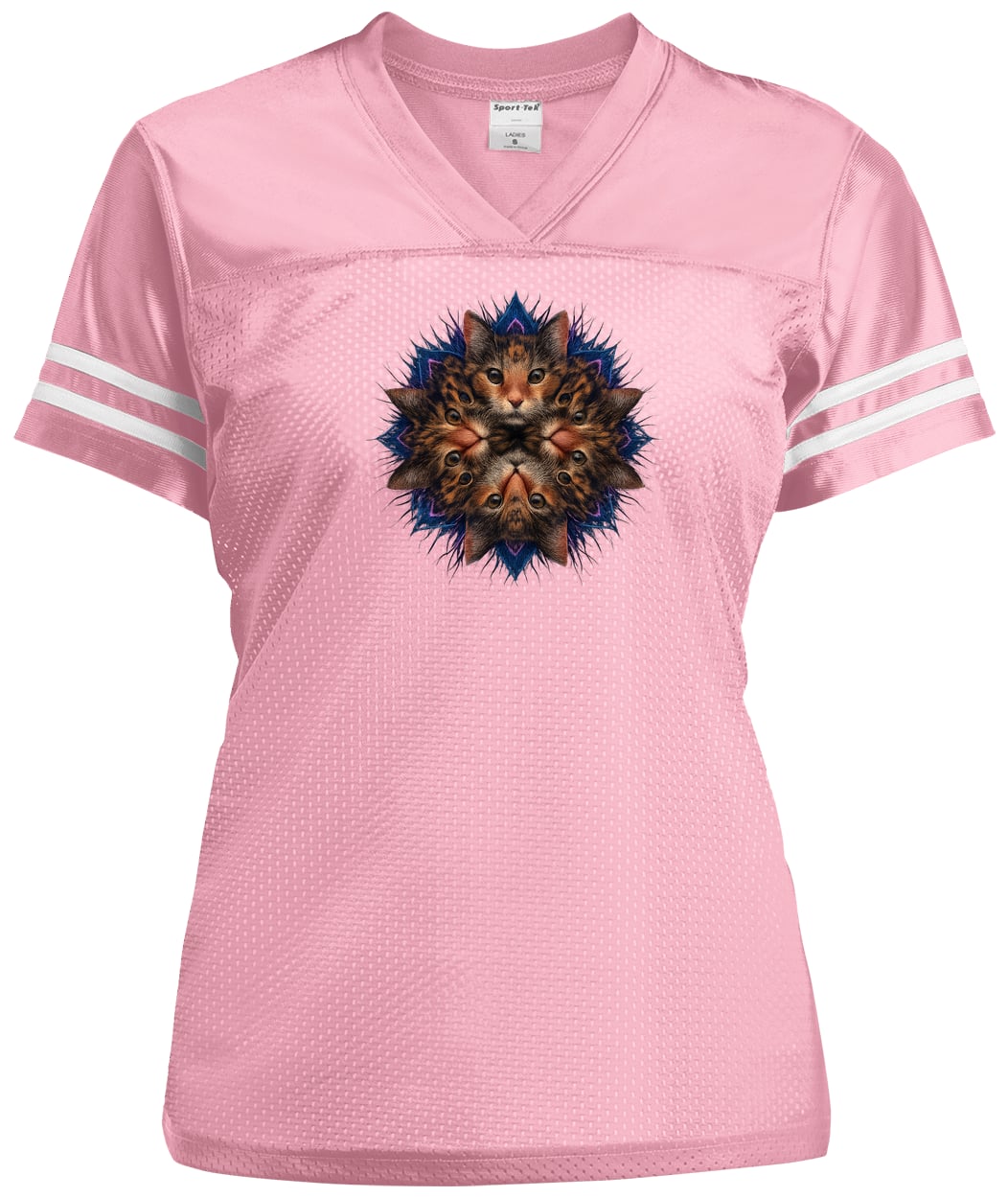 LST307 Sport-Tek Ladies' Replica Jersey - Light Pink/White