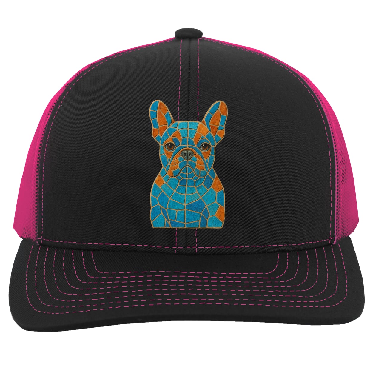 104C Trucker Snap Back - Black/Pink