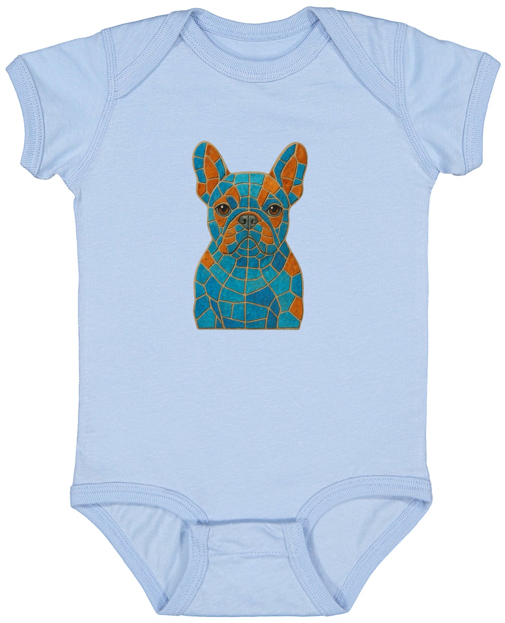 4424 Infant Fine Jersey Bodysuit - Light Blue