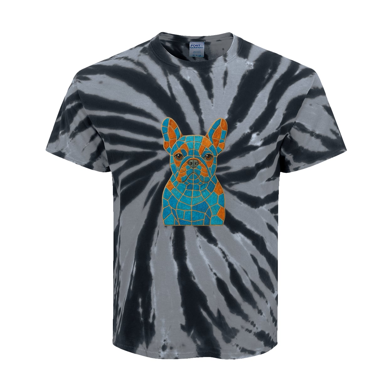 PC147Y Port & Company Kids Tie-Dye Tee - Black
