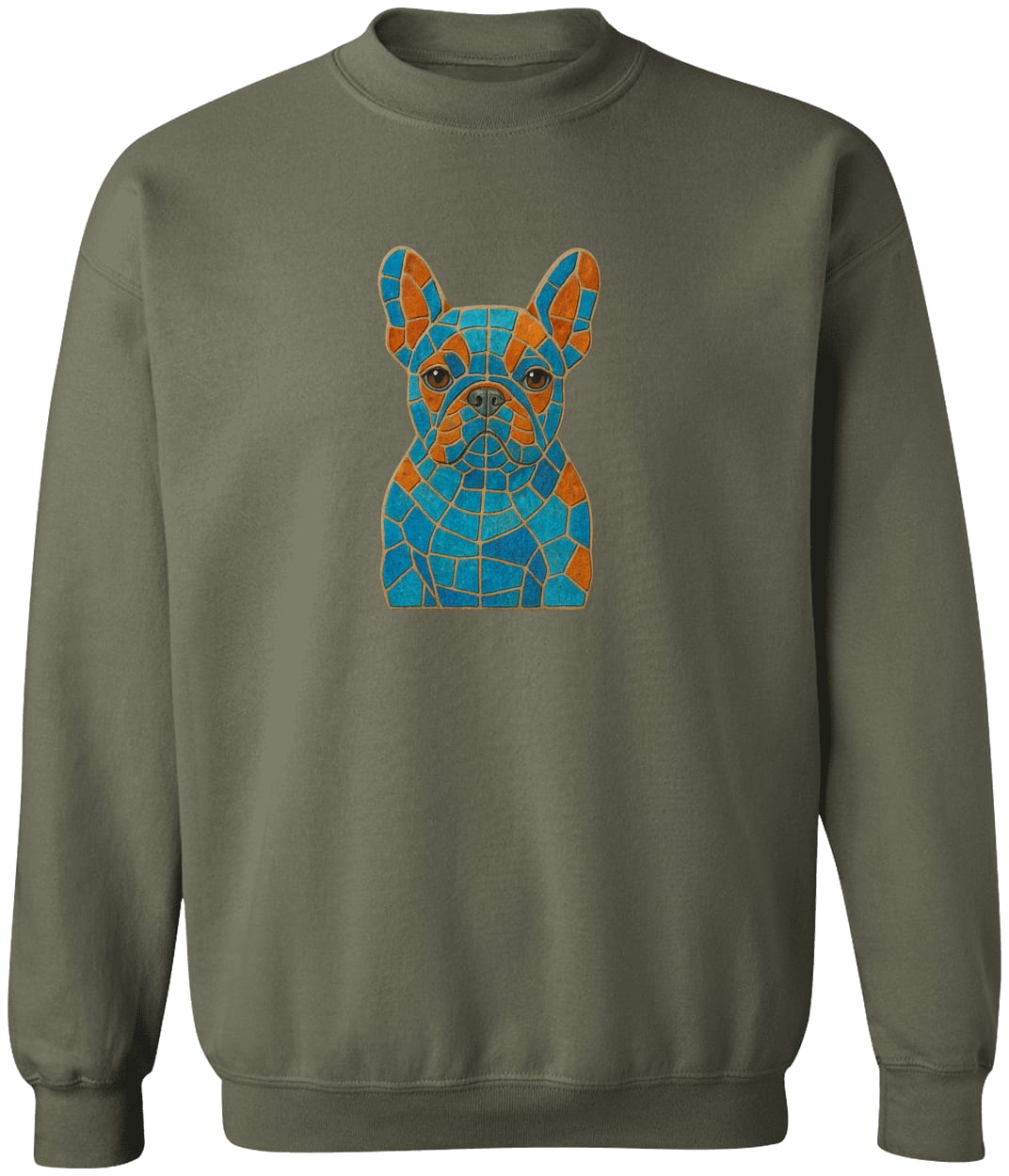 G180 Gildan Crewneck Pullover Sweatshirt - Military Green