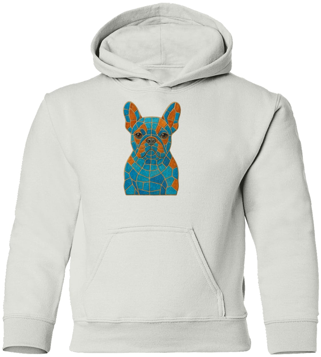 G185B Gildan Youth Pullover Hoodie - White