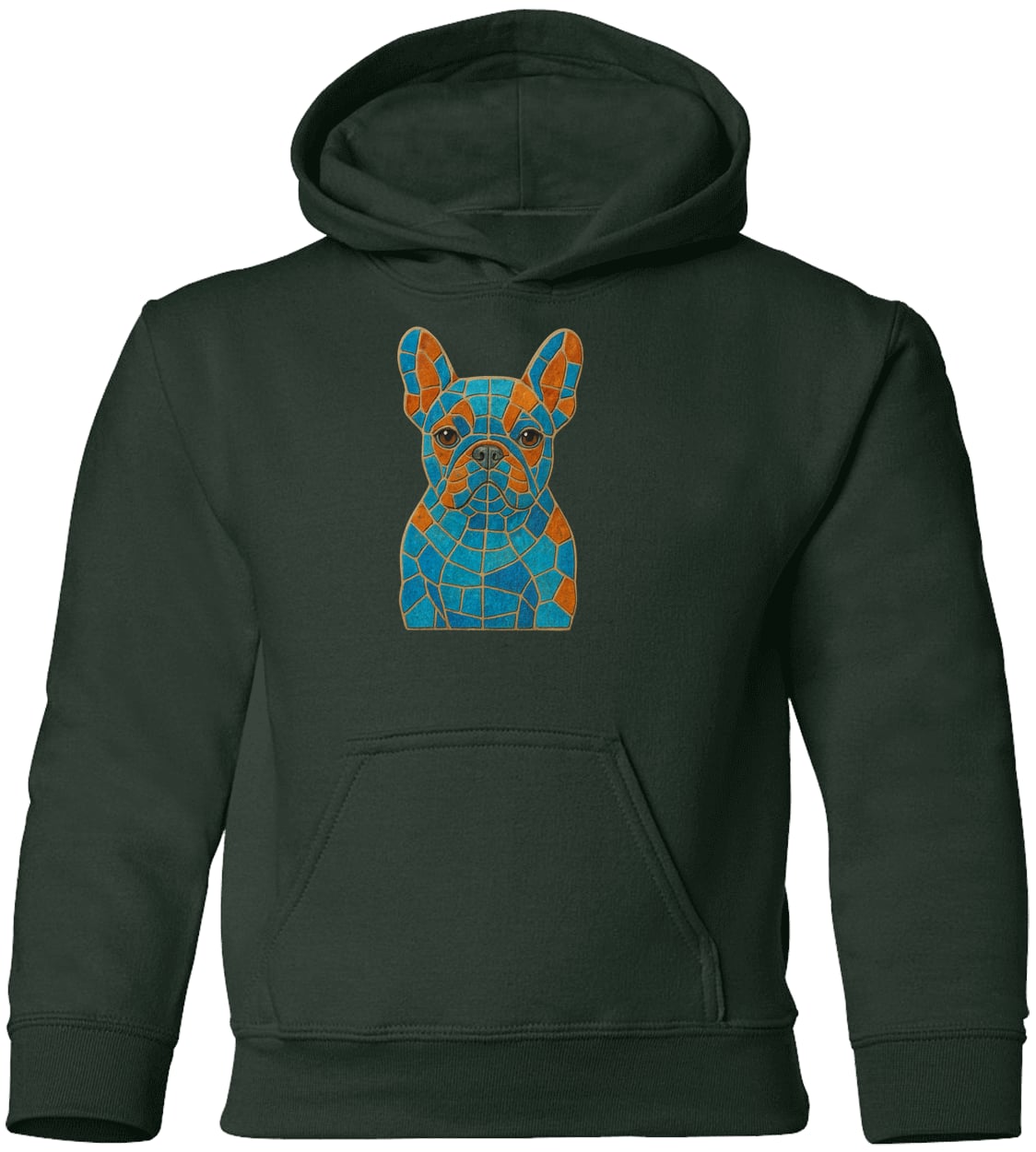 G185B Gildan Youth Pullover Hoodie - Forest Green
