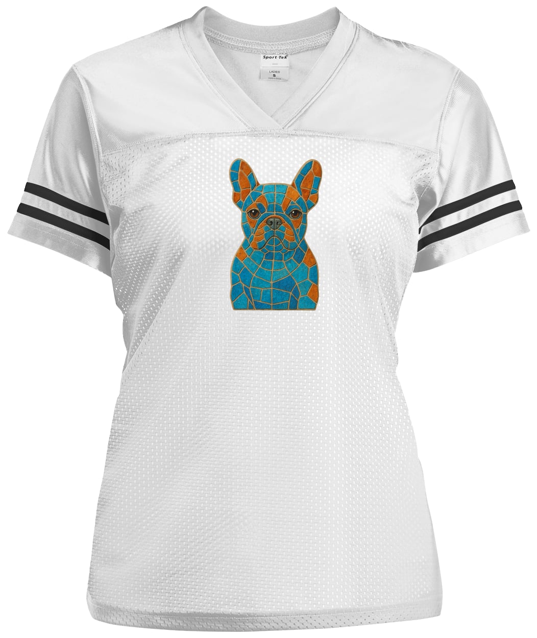 LST307 Sport-Tek Ladies' Replica Jersey - White/Black