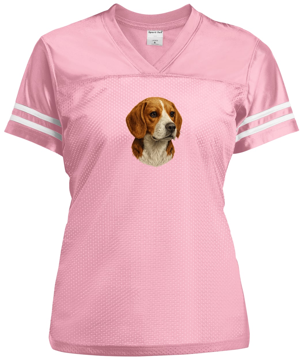 LST307 Sport-Tek Ladies' Replica Jersey - Light Pink/White