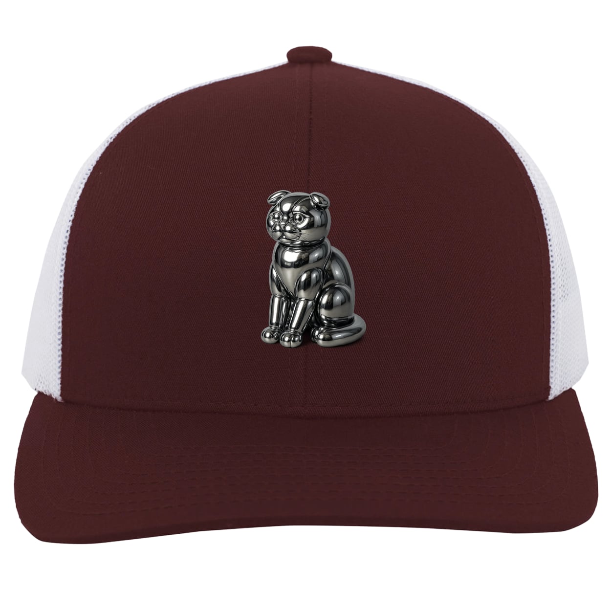 104C Trucker Snap Back - Maroon/White