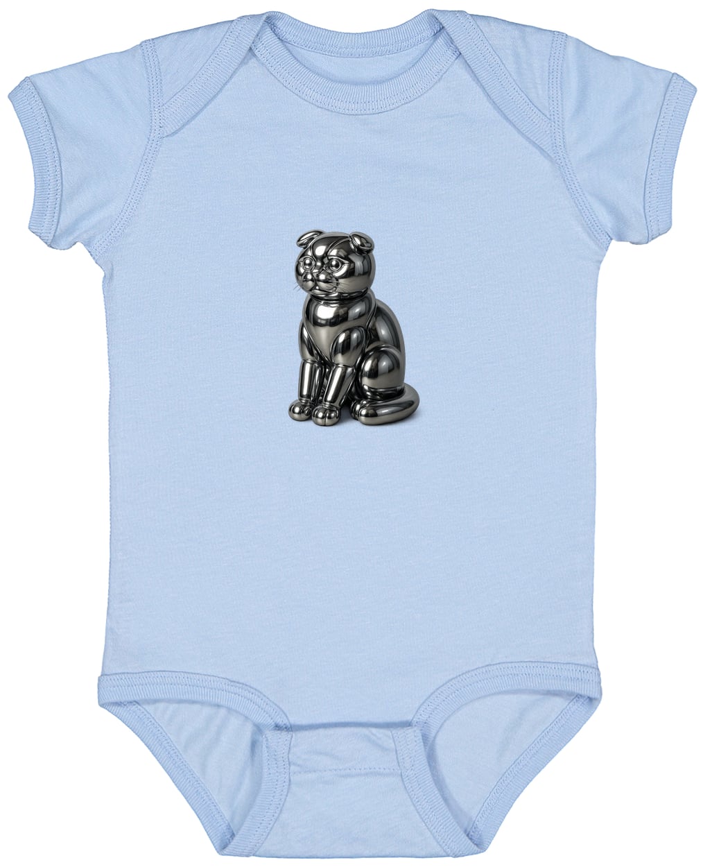 4424 Infant Fine Jersey Bodysuit - Light Blue