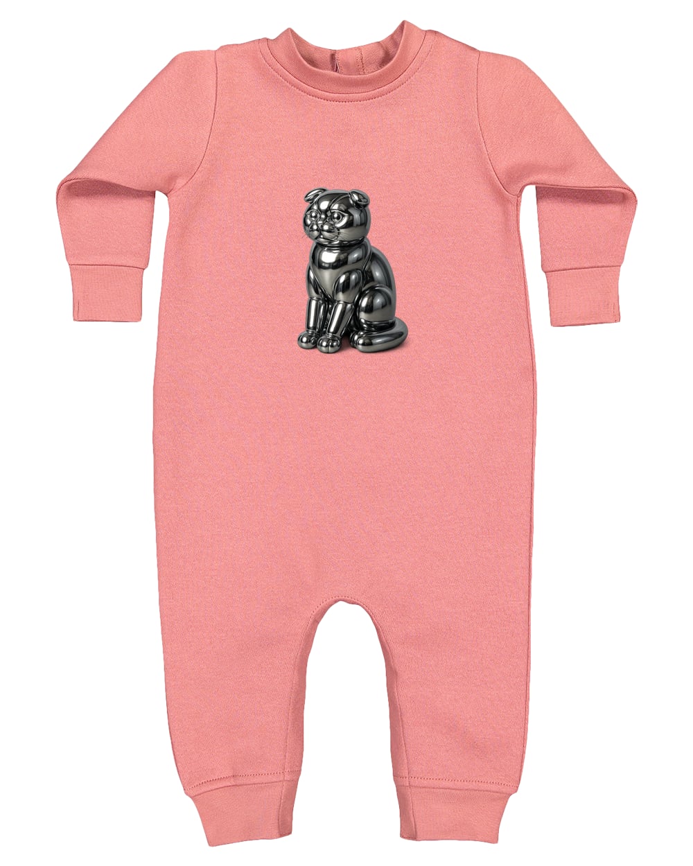 4447 Rabbit Skins Infant Fleece One-Piece Bodysuit - Mauvelous