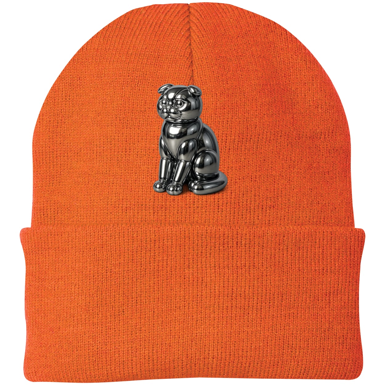CP90 Port & Company Knit Beanie - Neon Orange