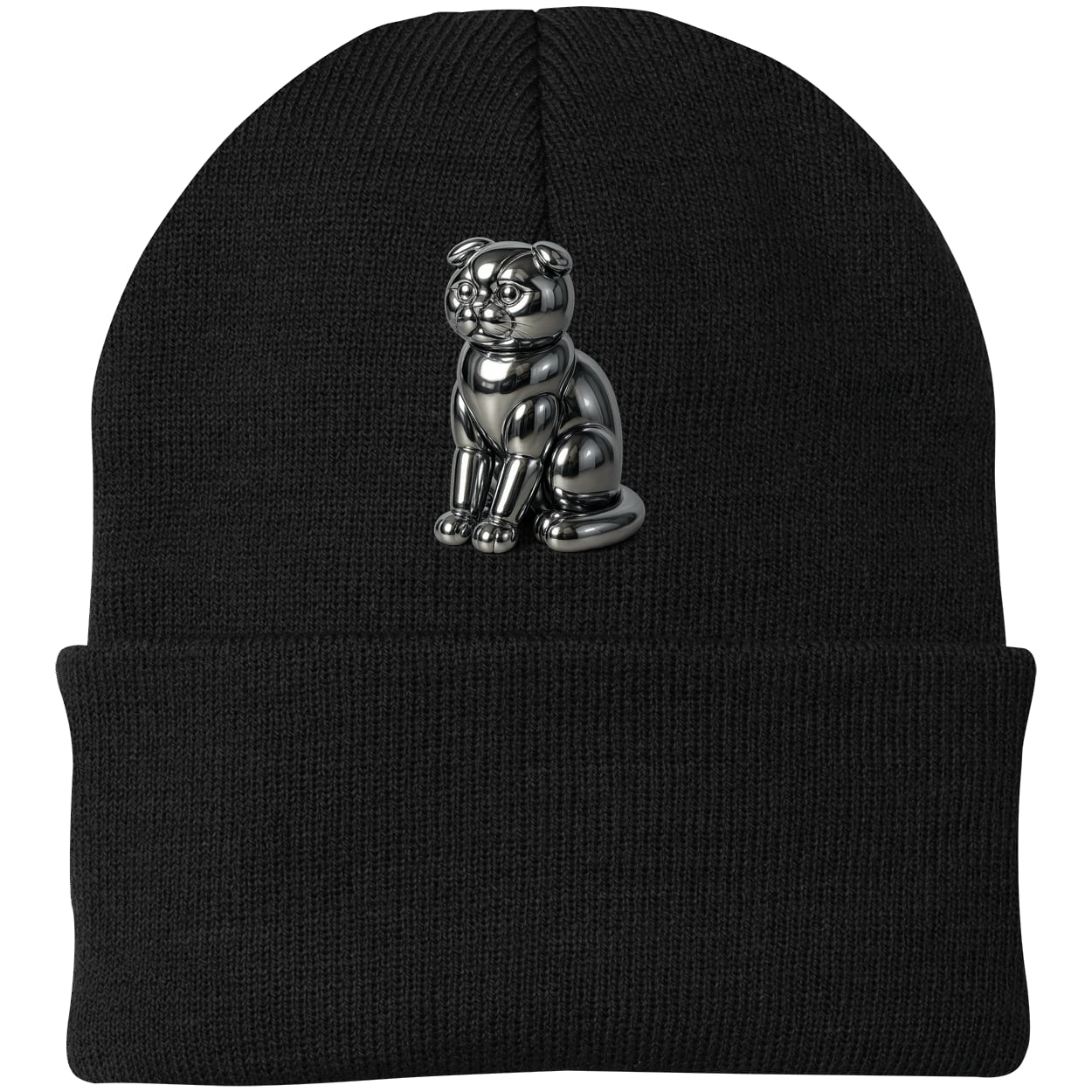 CP90 Port & Company Knit Beanie - Black