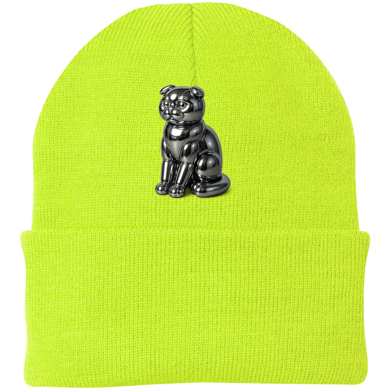 CP90 Port & Company Knit Beanie - Neon Yellow