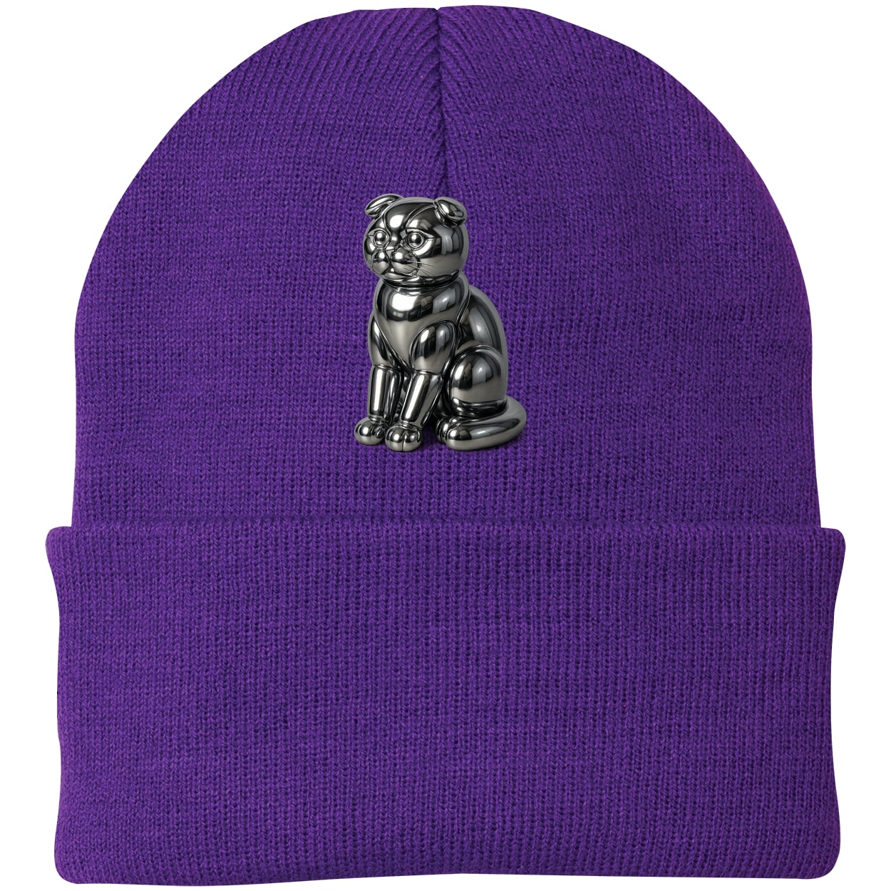 CP90 Port & Company Knit Beanie - Athletic Purple