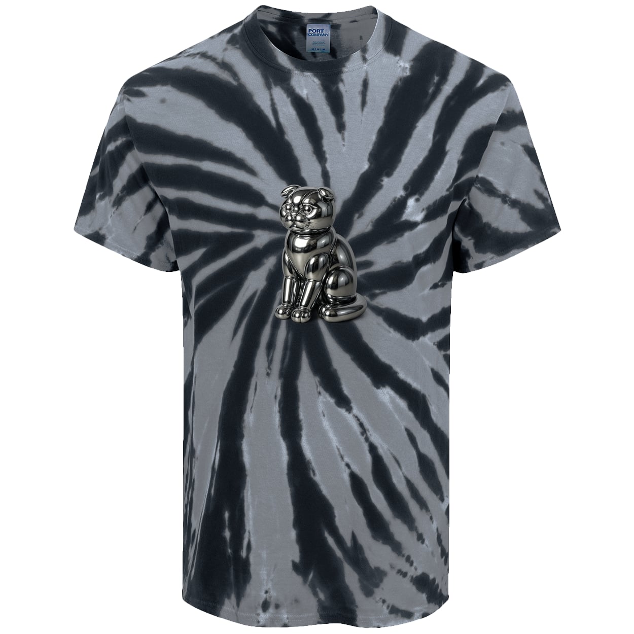 PC147 Port & Company Tie-Dye Tee - Black