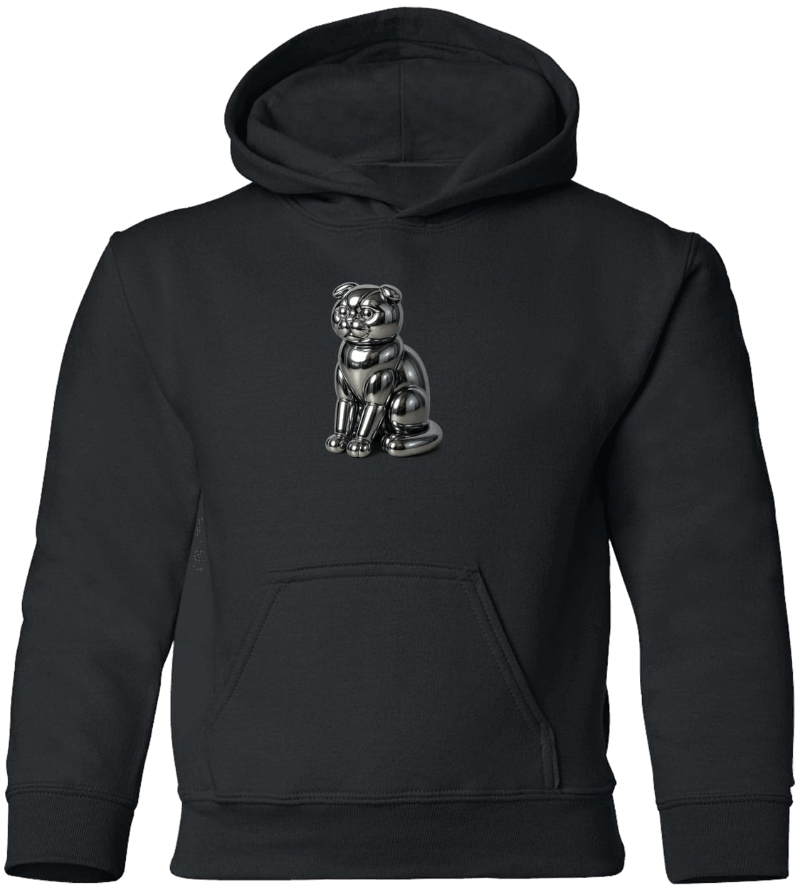 G185B Gildan Youth Pullover Hoodie - Black