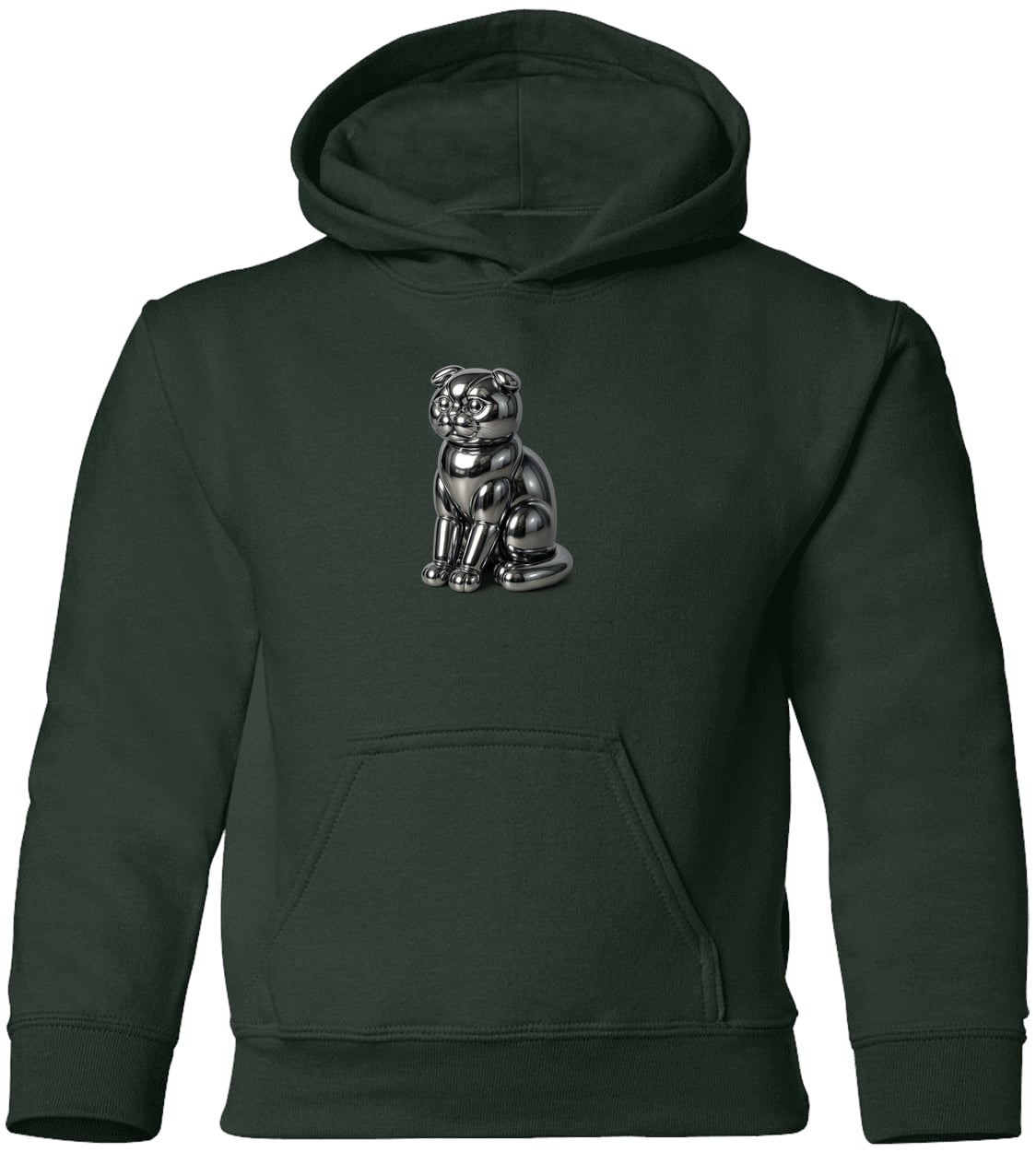G185B Gildan Youth Pullover Hoodie - Forest Green