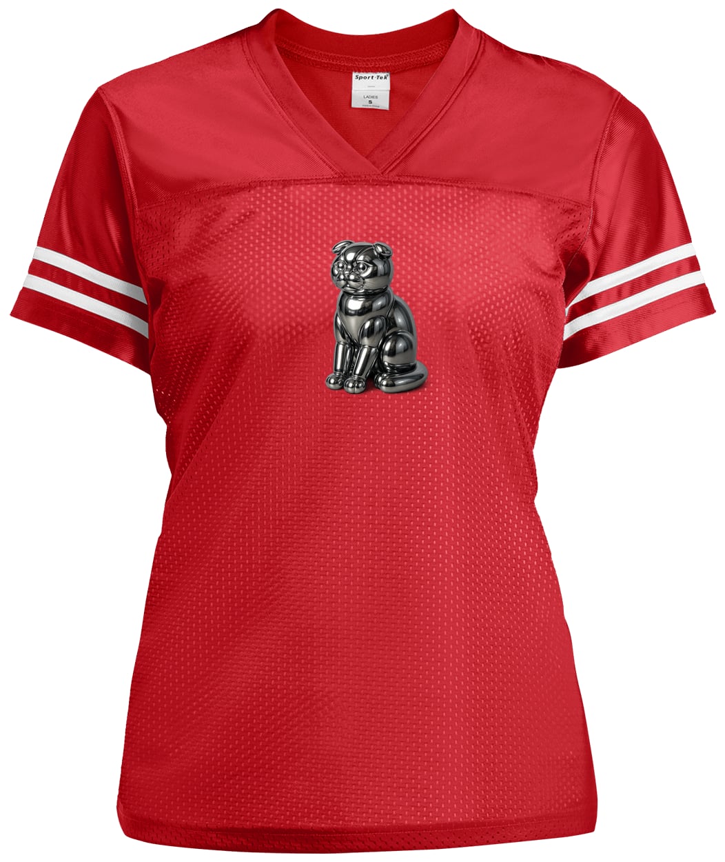 LST307 Sport-Tek Ladies' Replica Jersey - True Red/White