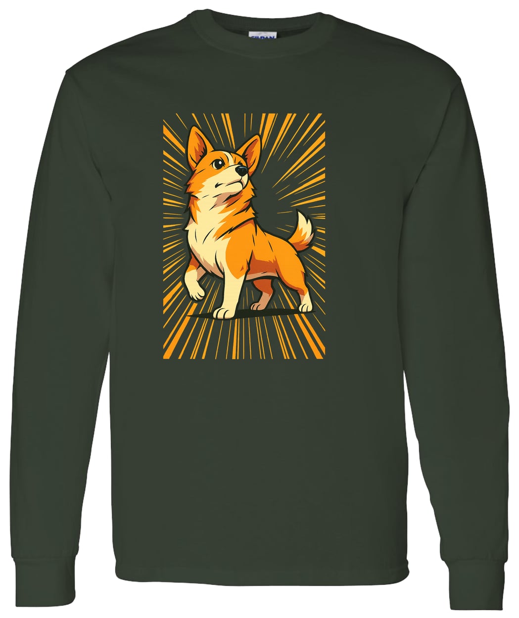 G540 LS T-Shirt 5.3 oz. - Forest Green