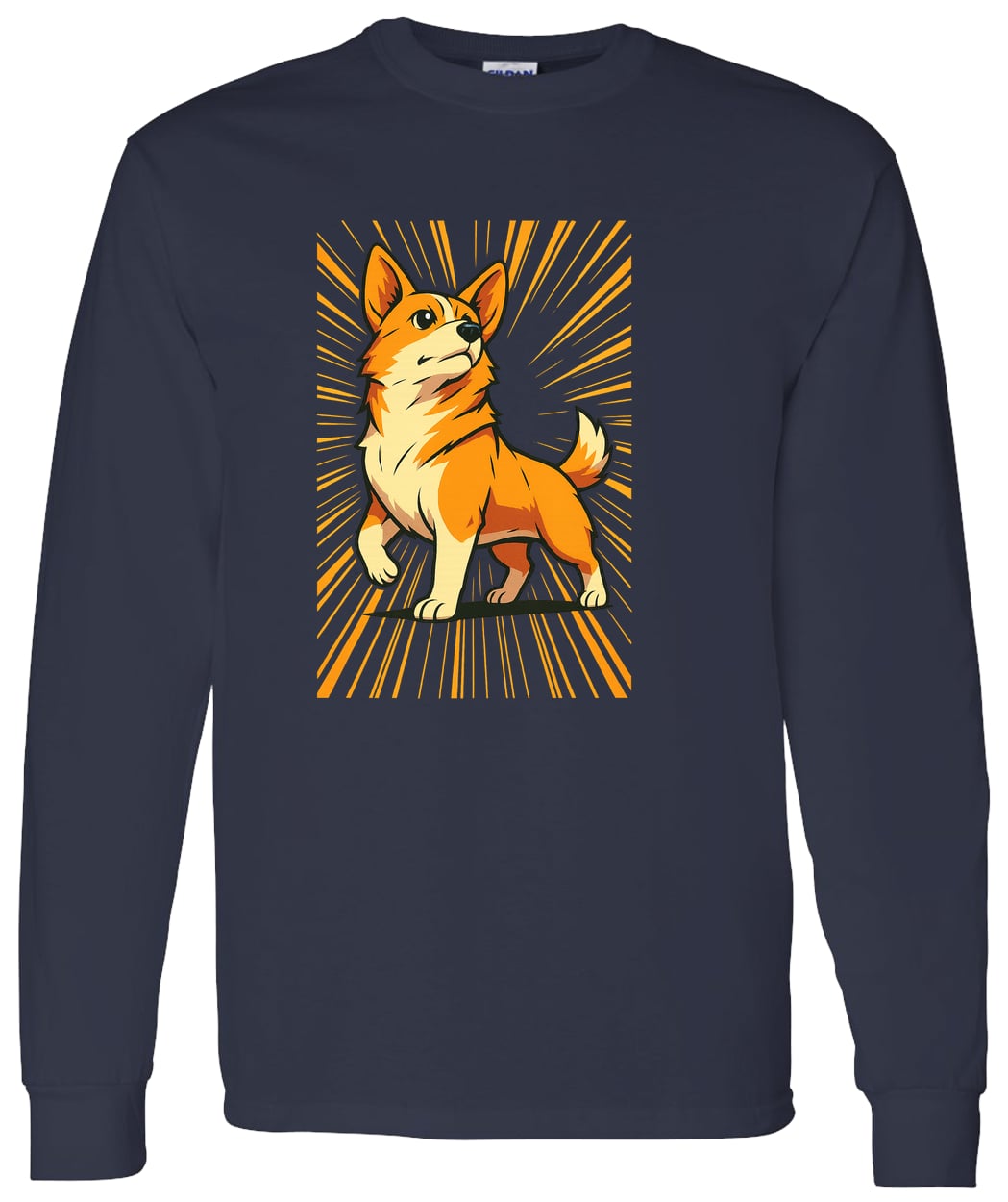 G540 LS T-Shirt 5.3 oz. - Navy