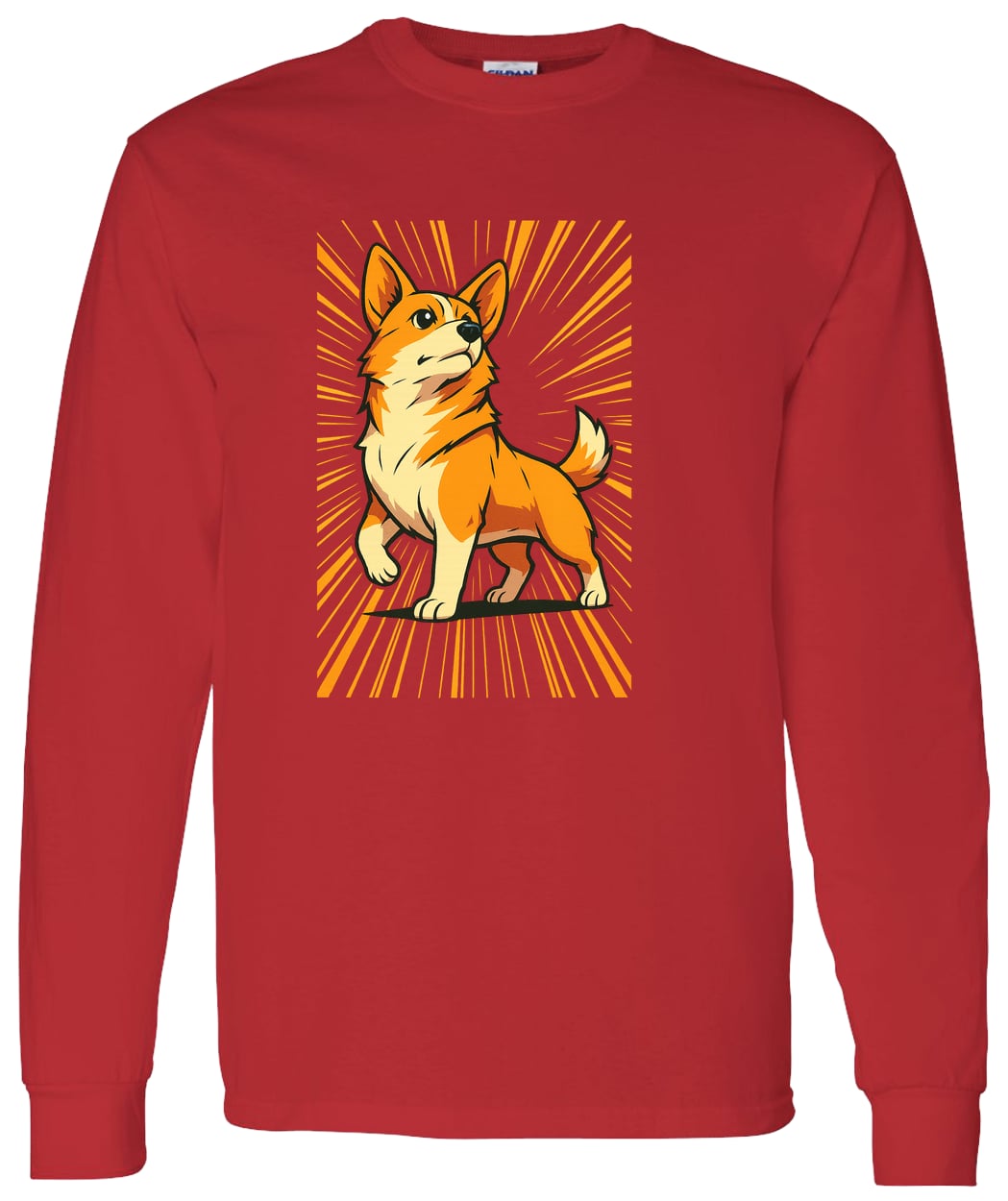 G540 LS T-Shirt 5.3 oz. - Red