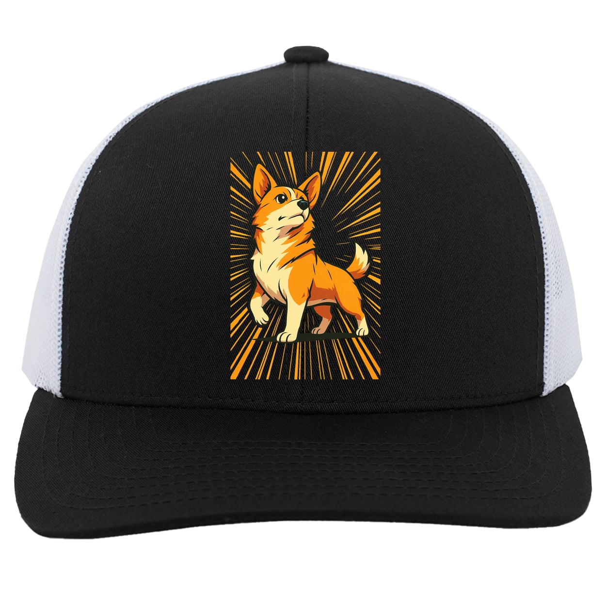 104C Trucker Snap Back - Black/White