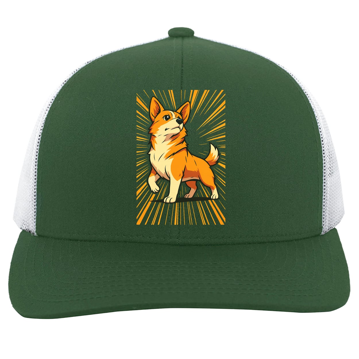 104C Trucker Snap Back - Dark Green/White