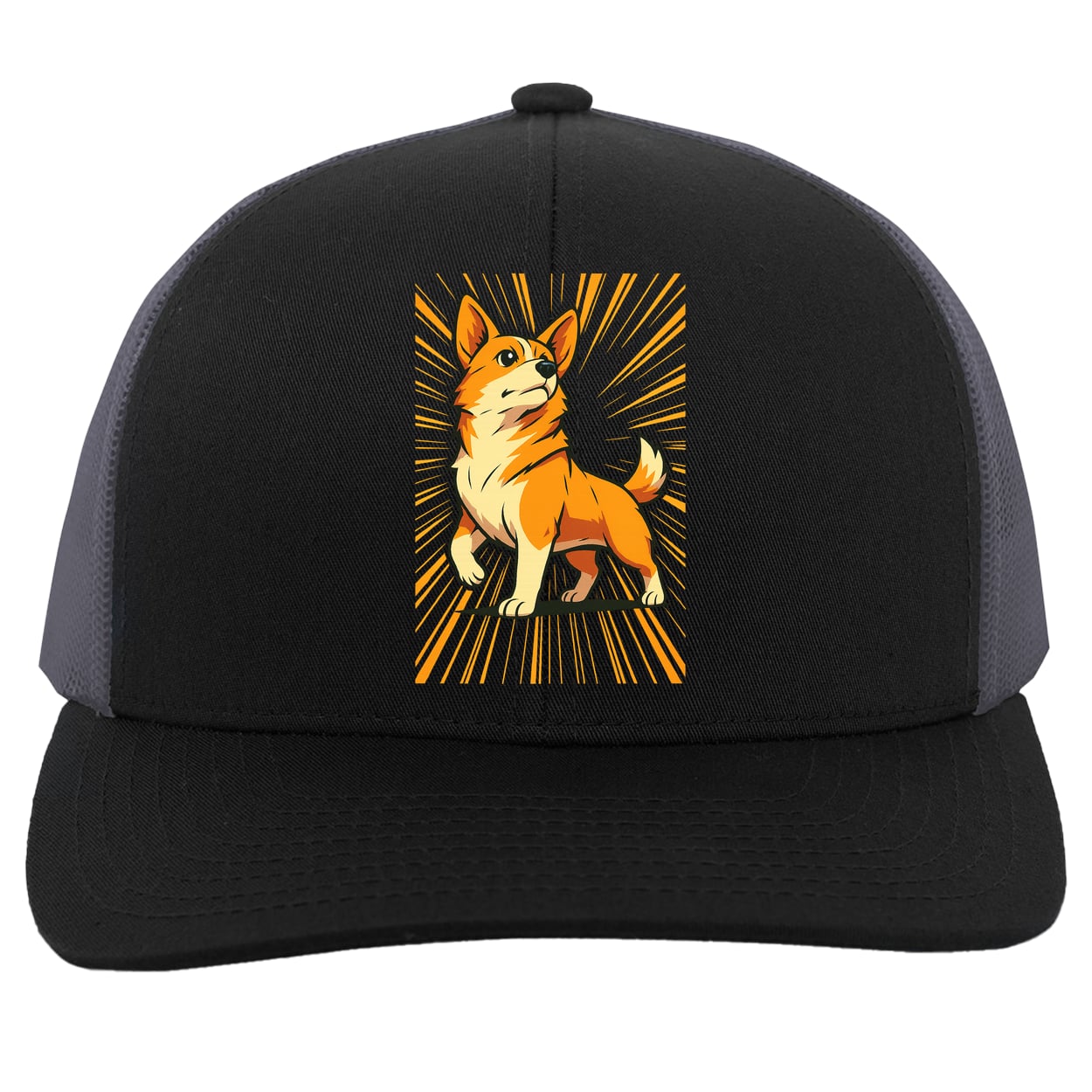 104C Trucker Snap Back - Black/Graphite