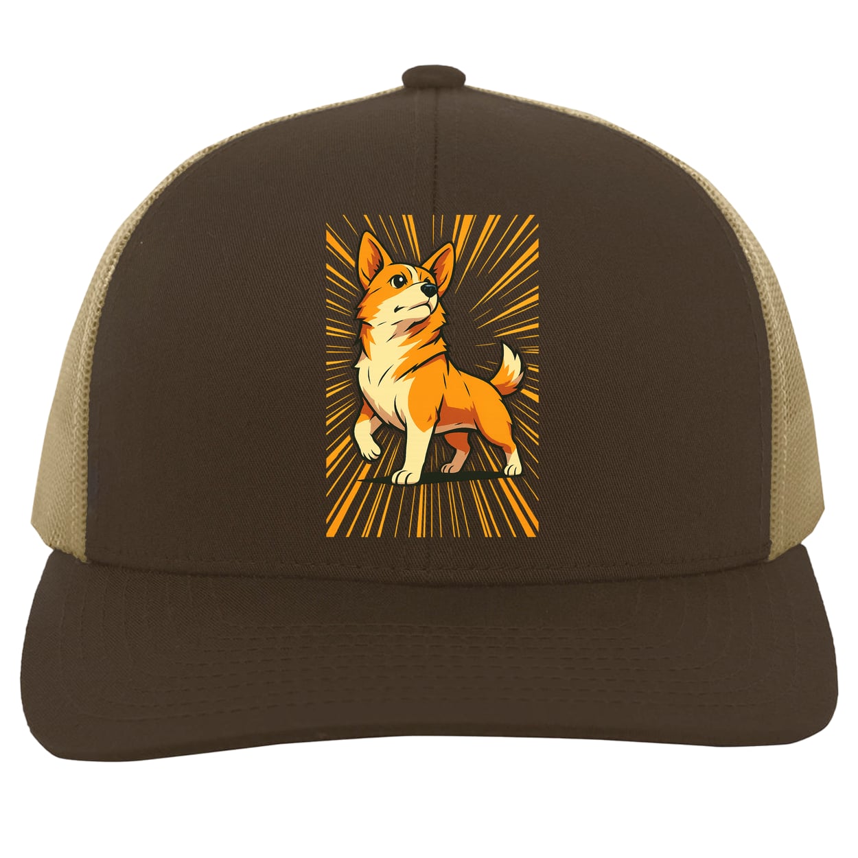 104C Trucker Snap Back - Brown/Khaki