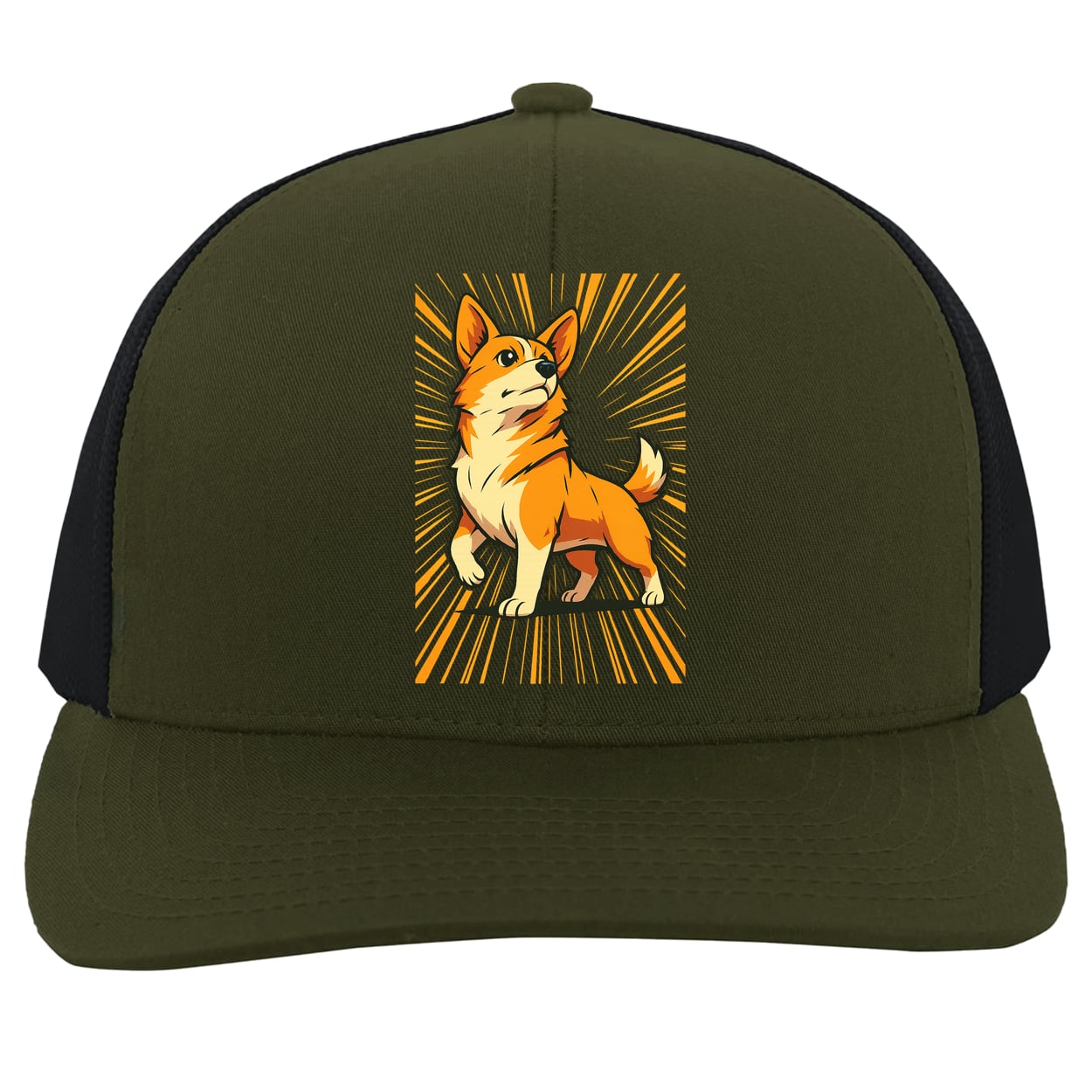 104C Trucker Snap Back - Moss/Charcoal
