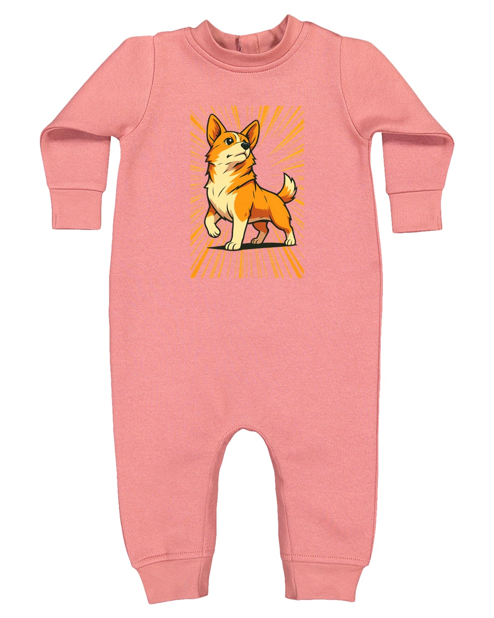 4447 Rabbit Skins Infant Fleece One-Piece Bodysuit - Mauvelous
