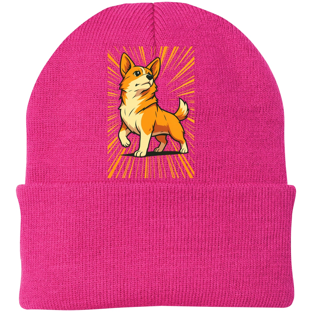 CP90 Port & Company Knit Beanie - Neon Pink