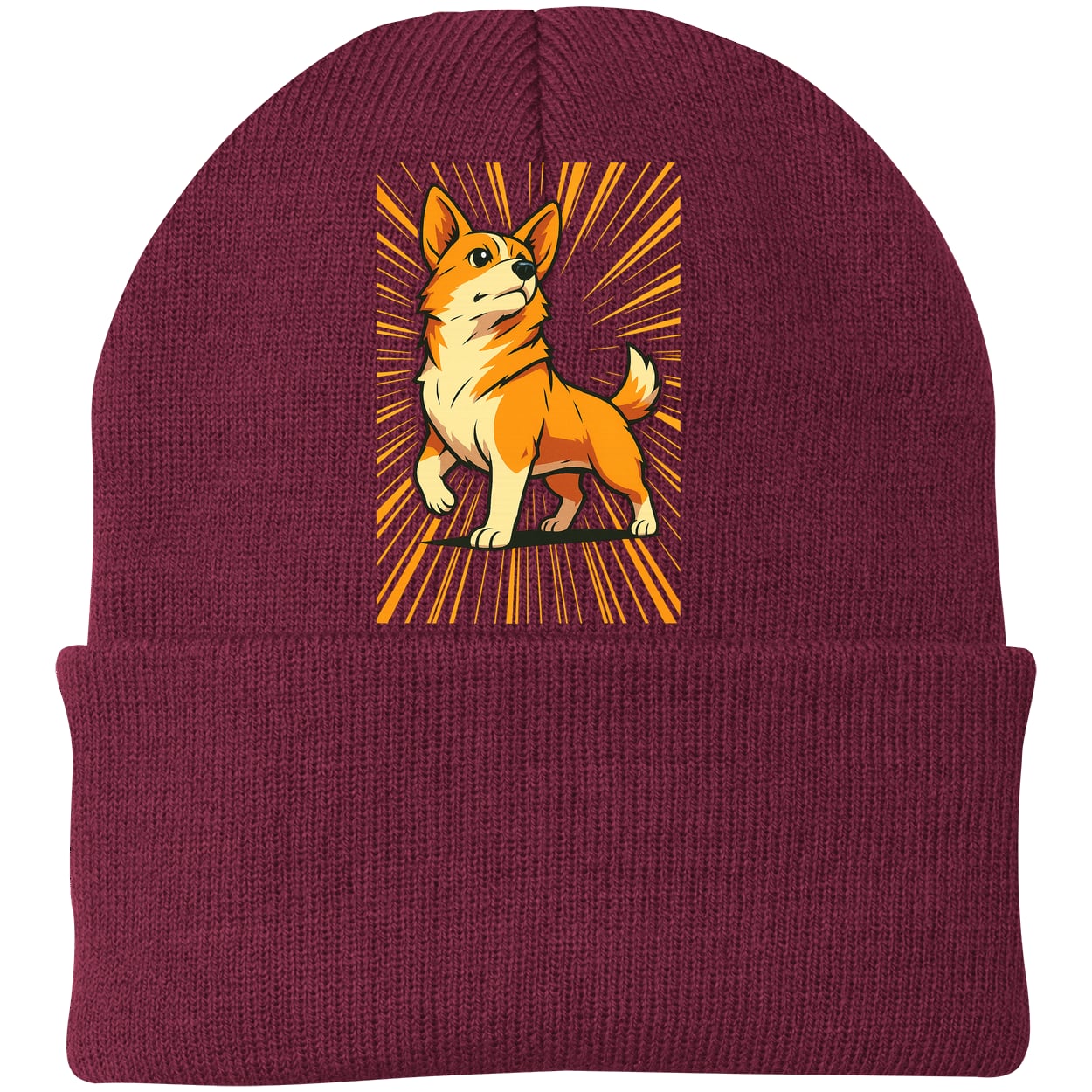 CP90 Port & Company Knit Beanie - Maroon