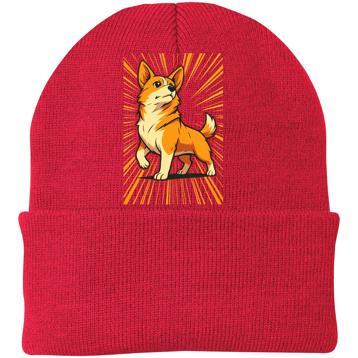 CP90 Port & Company Knit Beanie - Athletic Red