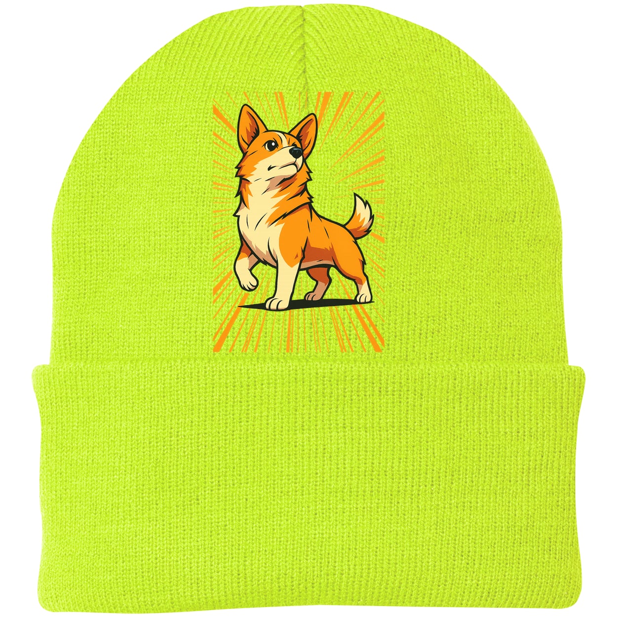 CP90 Port & Company Knit Beanie - Neon Yellow