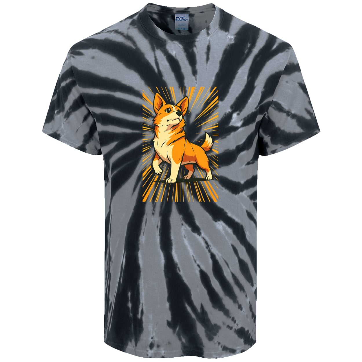 PC147 Port & Company Tie-Dye Tee - Black