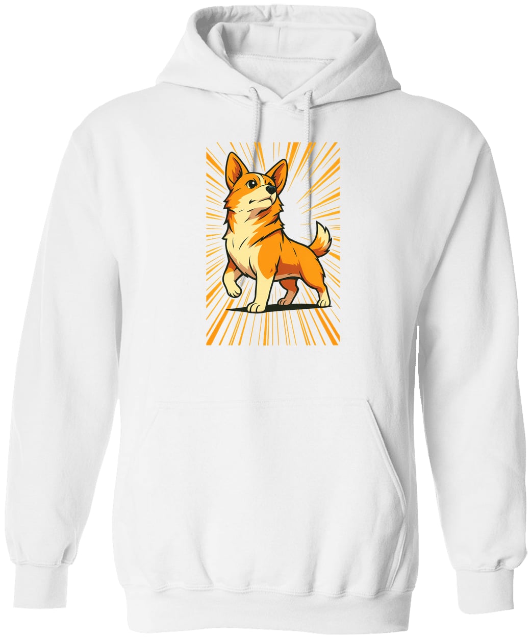 G185 Gildan Pullover Hoodie - White