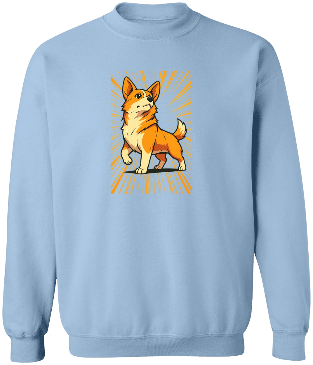 G180 Gildan Crewneck Pullover Sweatshirt - Light Blue