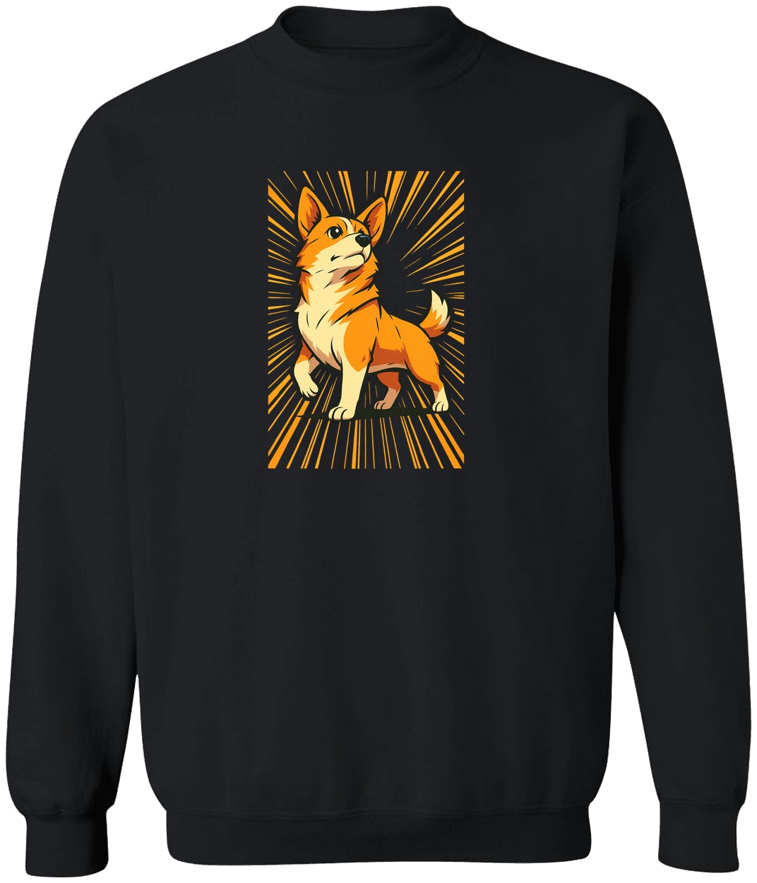 G180 Gildan Crewneck Pullover Sweatshirt - Black