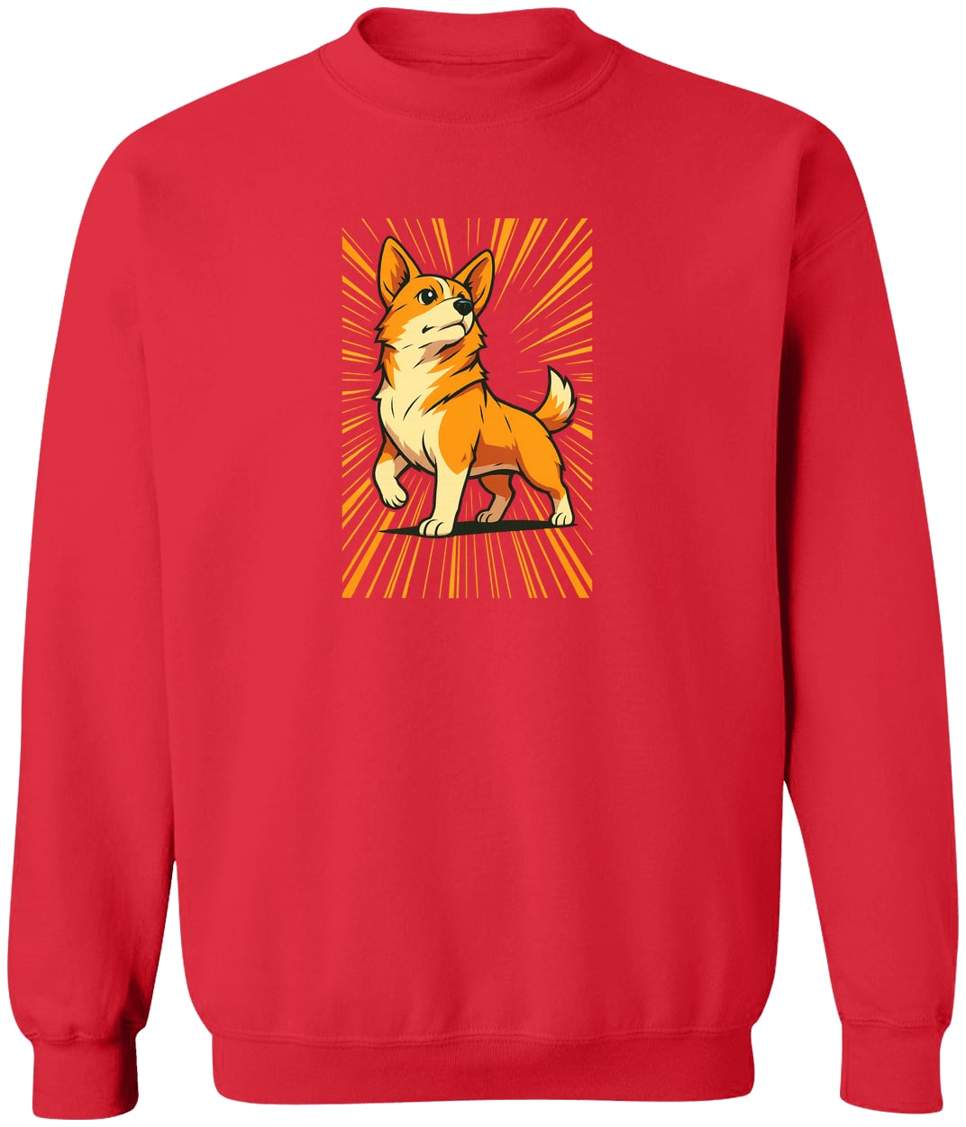 G180 Gildan Crewneck Pullover Sweatshirt - Red