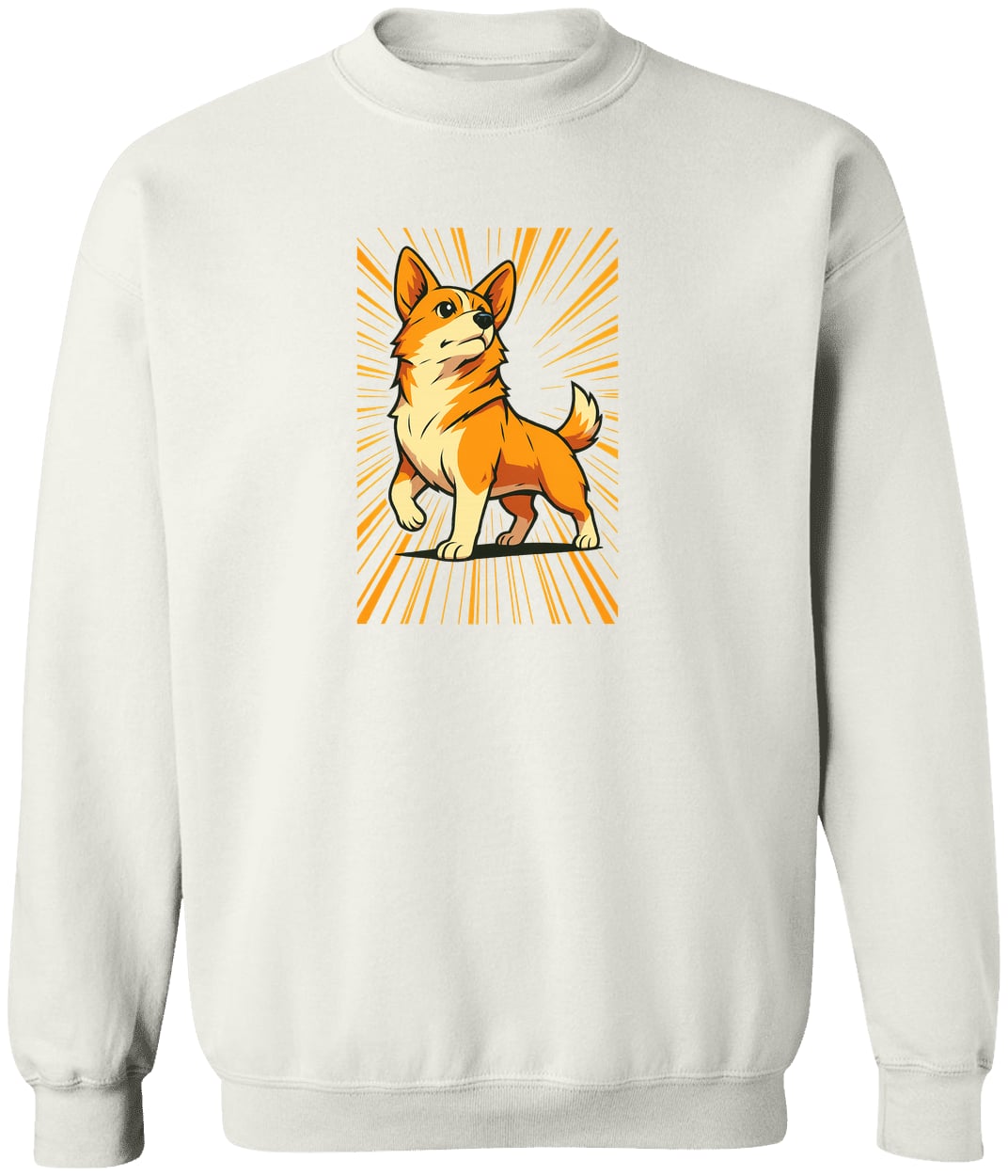 G180 Gildan Crewneck Pullover Sweatshirt - White