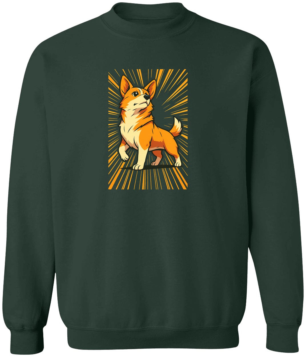 G180 Gildan Crewneck Pullover Sweatshirt - Forest Green