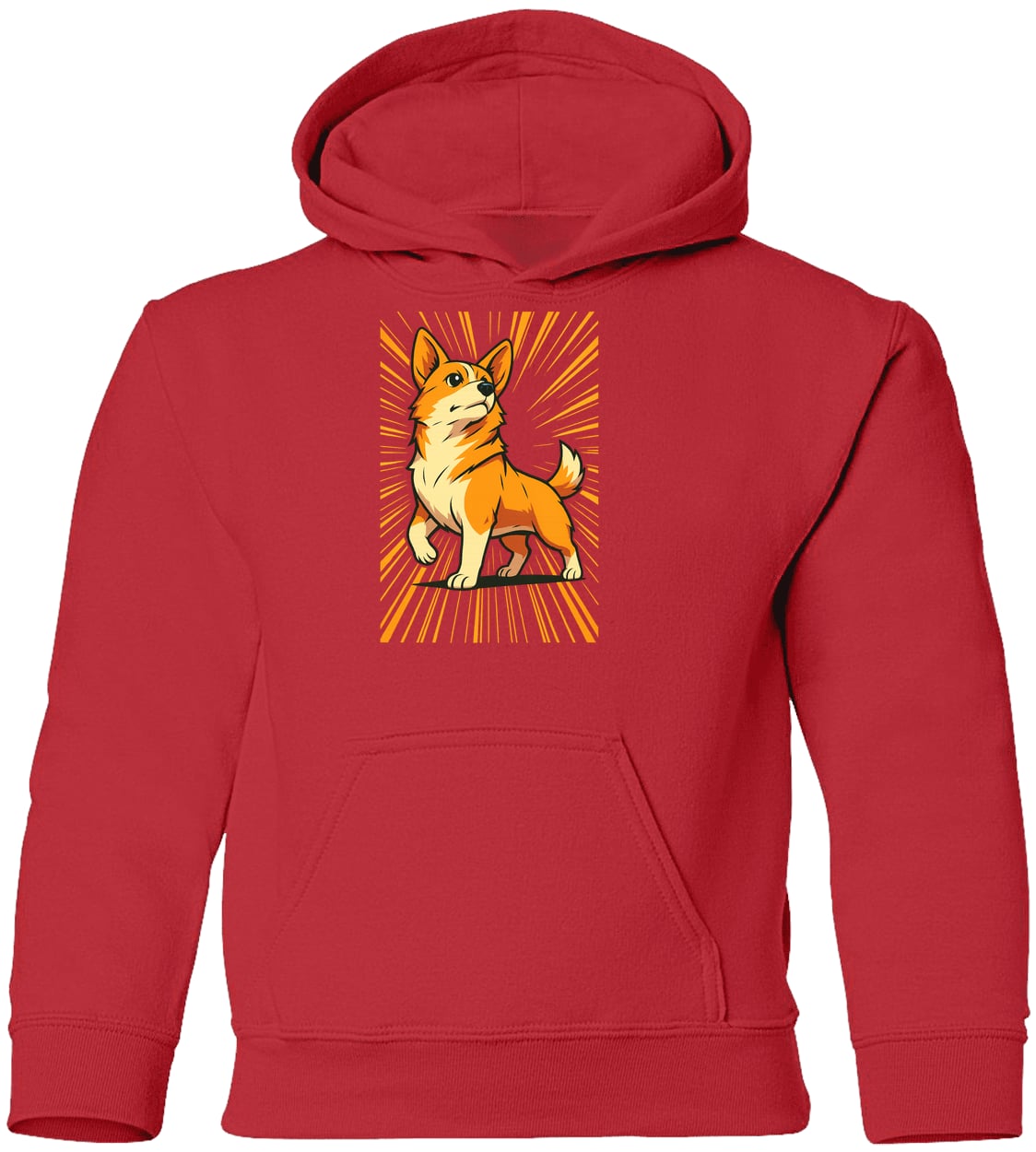 G185B Gildan Youth Pullover Hoodie - Red