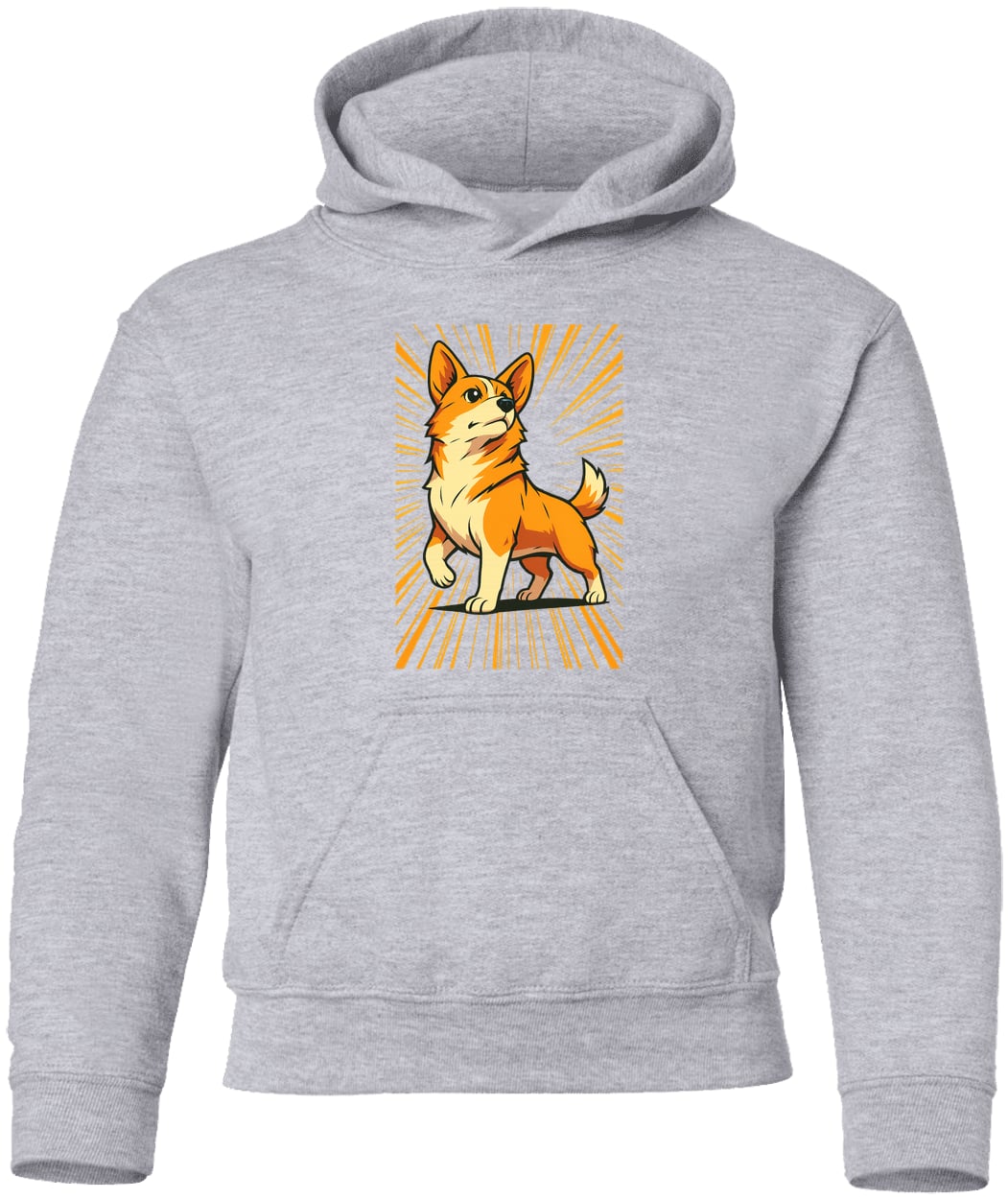 G185B Gildan Youth Pullover Hoodie - Sport Grey