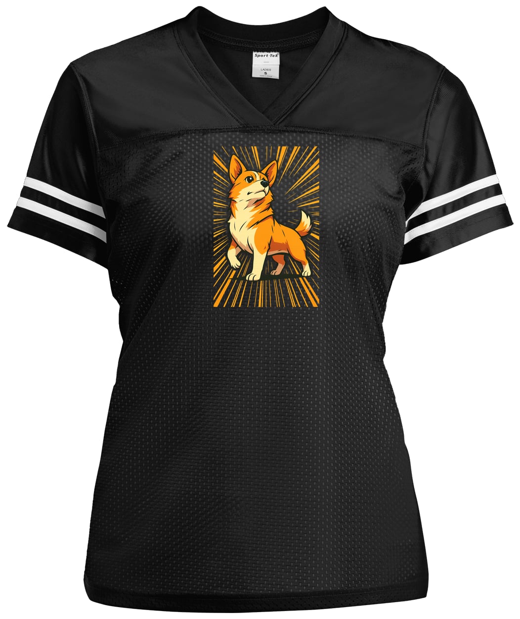 LST307 Sport-Tek Ladies' Replica Jersey - Black/White