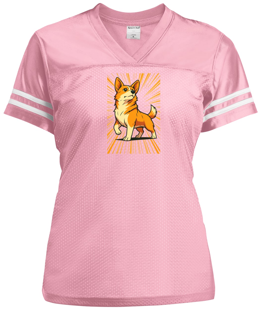 LST307 Sport-Tek Ladies' Replica Jersey - Light Pink/White