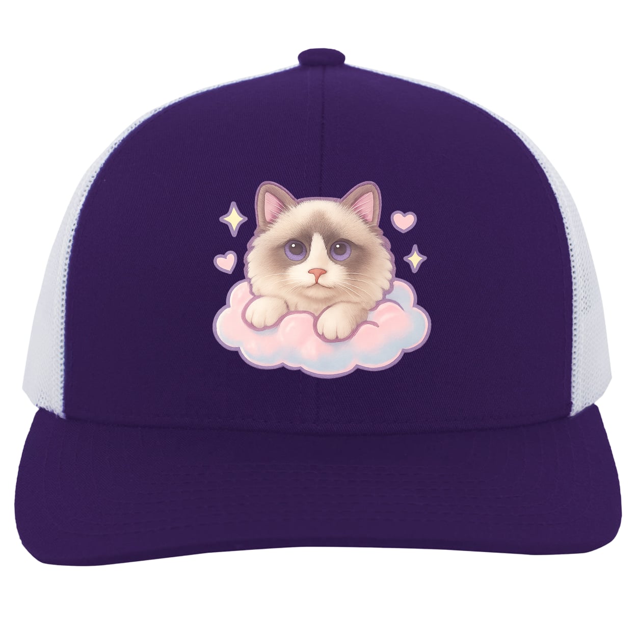 104C Trucker Snap Back - Purple/White