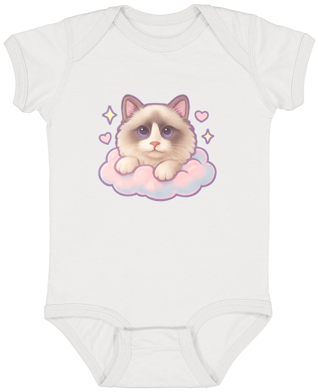 4424 Infant Fine Jersey Bodysuit - White
