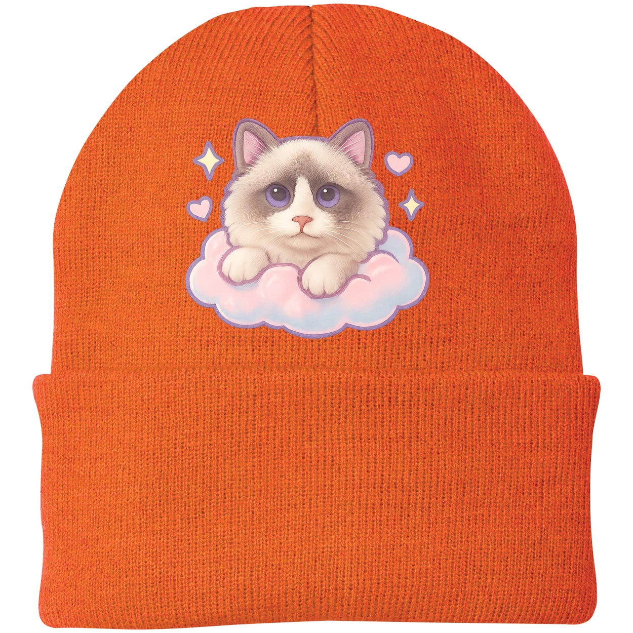 CP90 Port & Company Knit Beanie - Neon Orange