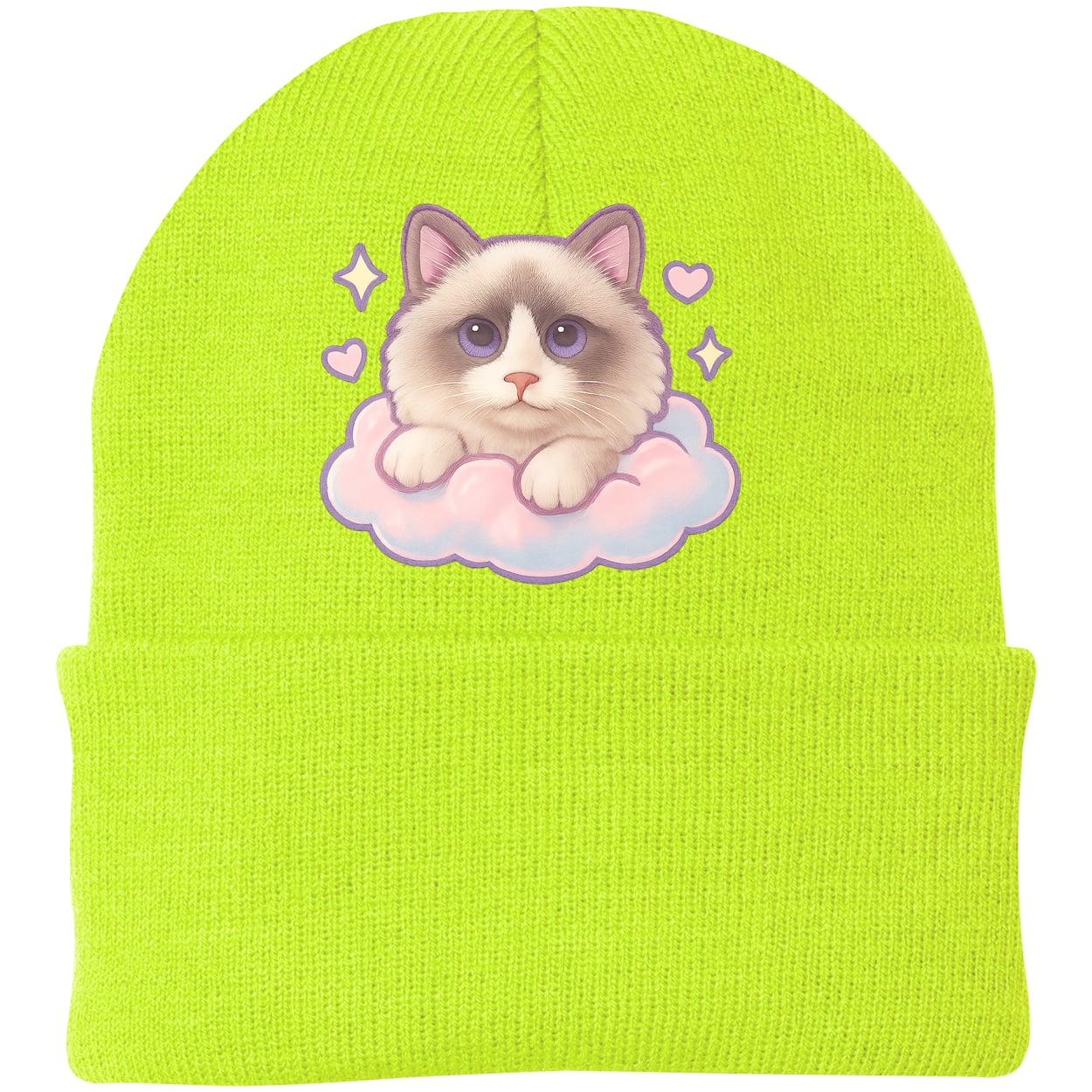 CP90 Port & Company Knit Beanie - Neon Yellow