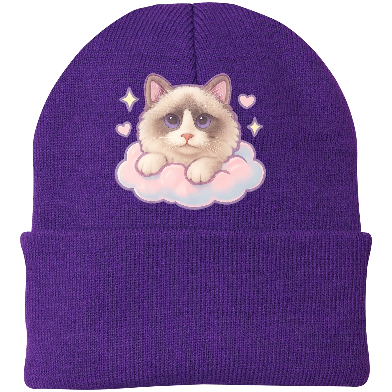 CP90 Port & Company Knit Beanie - Athletic Purple